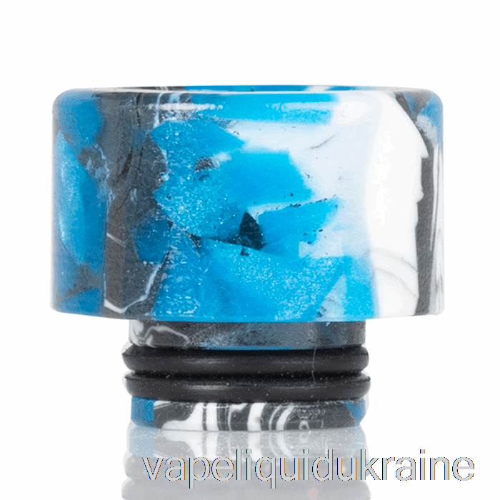 Vape Ukraine 510 Widebore Resin Drip Tip Blue / Black / White